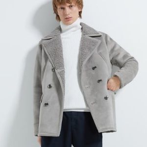 ZARA DOUBLE BREASTED DOUBLE SIDED COAT size Large